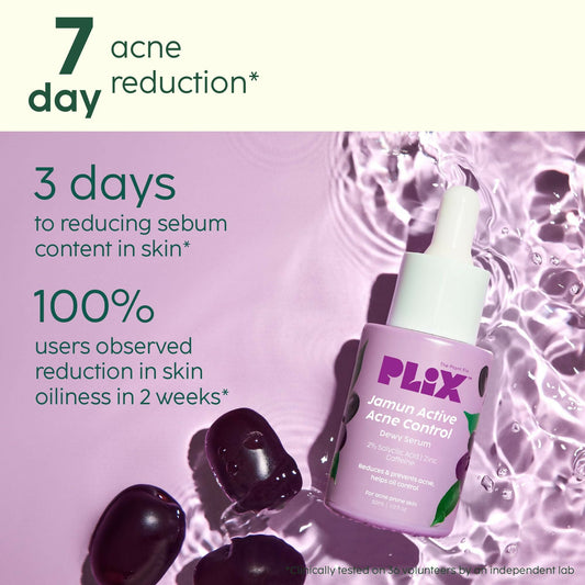 PLIX The Plant Fix 2% Salicylic Acid Jamun Active Acne Control Dewy Serum For Active Acne & Dark Spot Reduction Grab2Buy PLIX The Plant Fix Grab2Buy