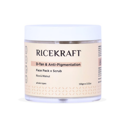 RiceKraft Twin Action De Tan Face Pack cum scrub Grab2Buy RiceKraft Grab2Buy