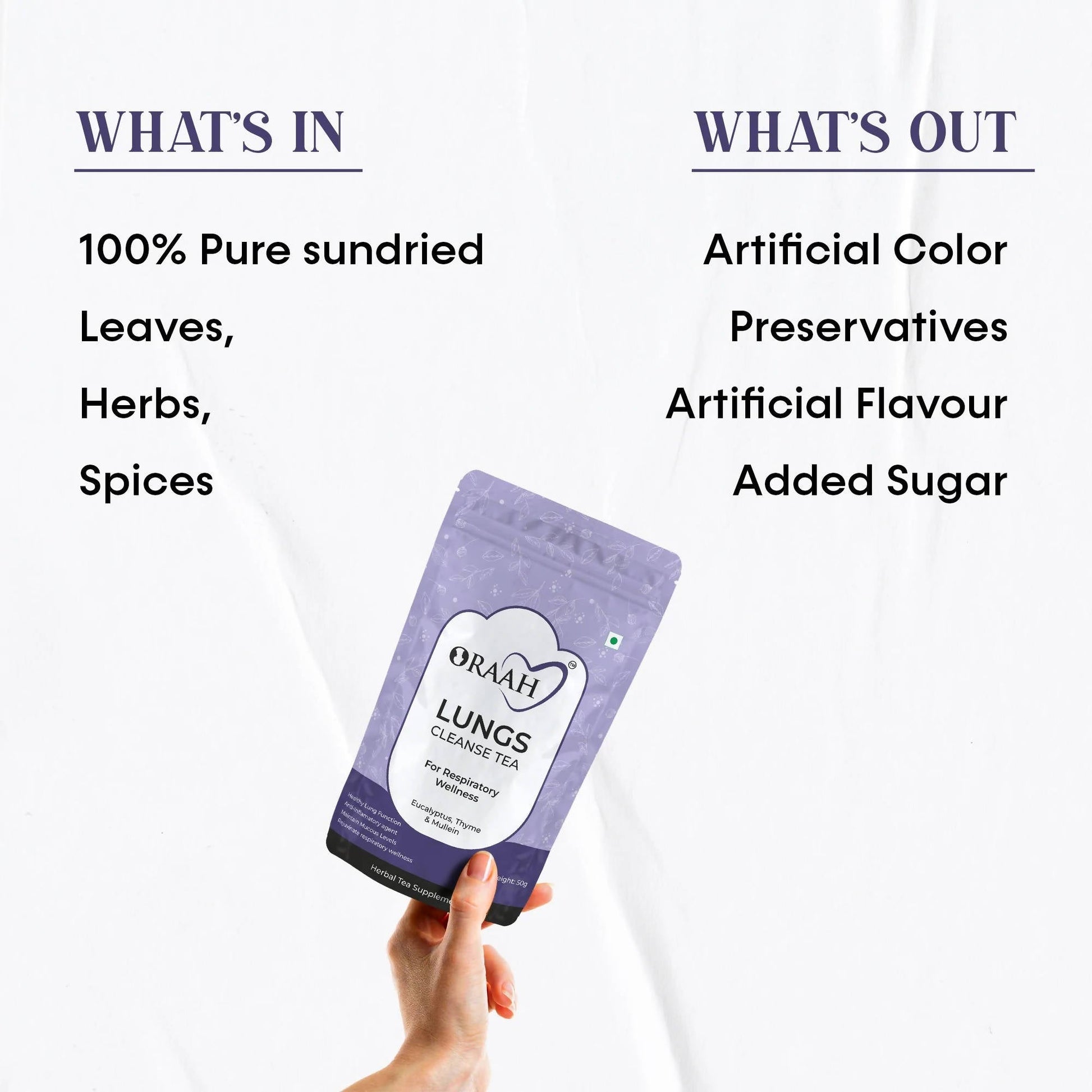 Oraah Lungs Cleanse Tea - Grab2buy