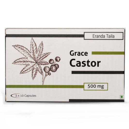 Nutra Grace Castor Oil 500mg Capsules - Grab2buy