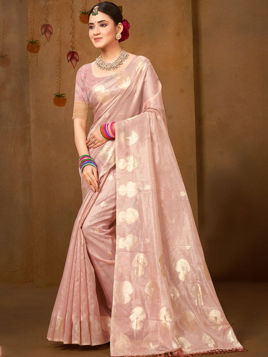 Sangam Prints Purple Munga Kota Woven Work Traditional Saree