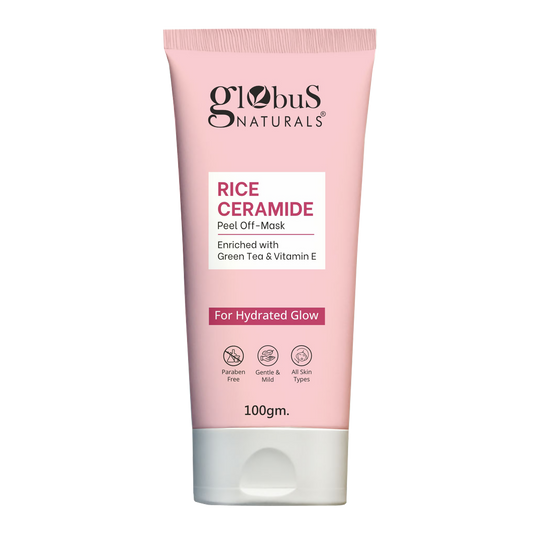 Globus Naturals Rice Ceramide Peel Off Mask, For Hydrated Glow Skin | Swadesiicart