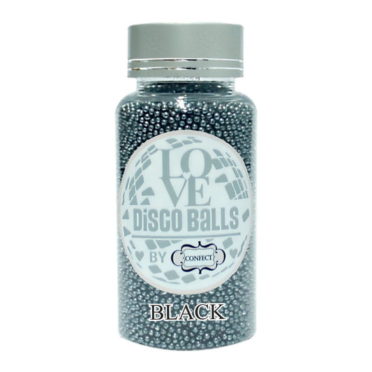 Confect Black Disco Balls Sprinkles 2 MM