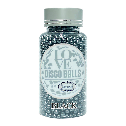 Confect Black Disco Balls Sprinkles 4 MM