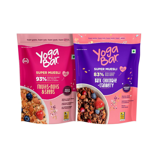 Yoga Bar Wholegrain Breakfast Muesli - Fruits, Nuts + Seeds + Dark Chocolate Grab2Buy Yoga Bar Grab2Buy