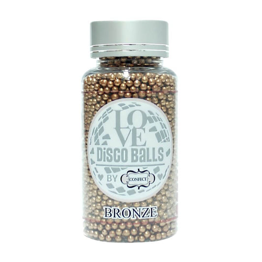 Confect Bronze Disco Balls Sprinkles 3 MM