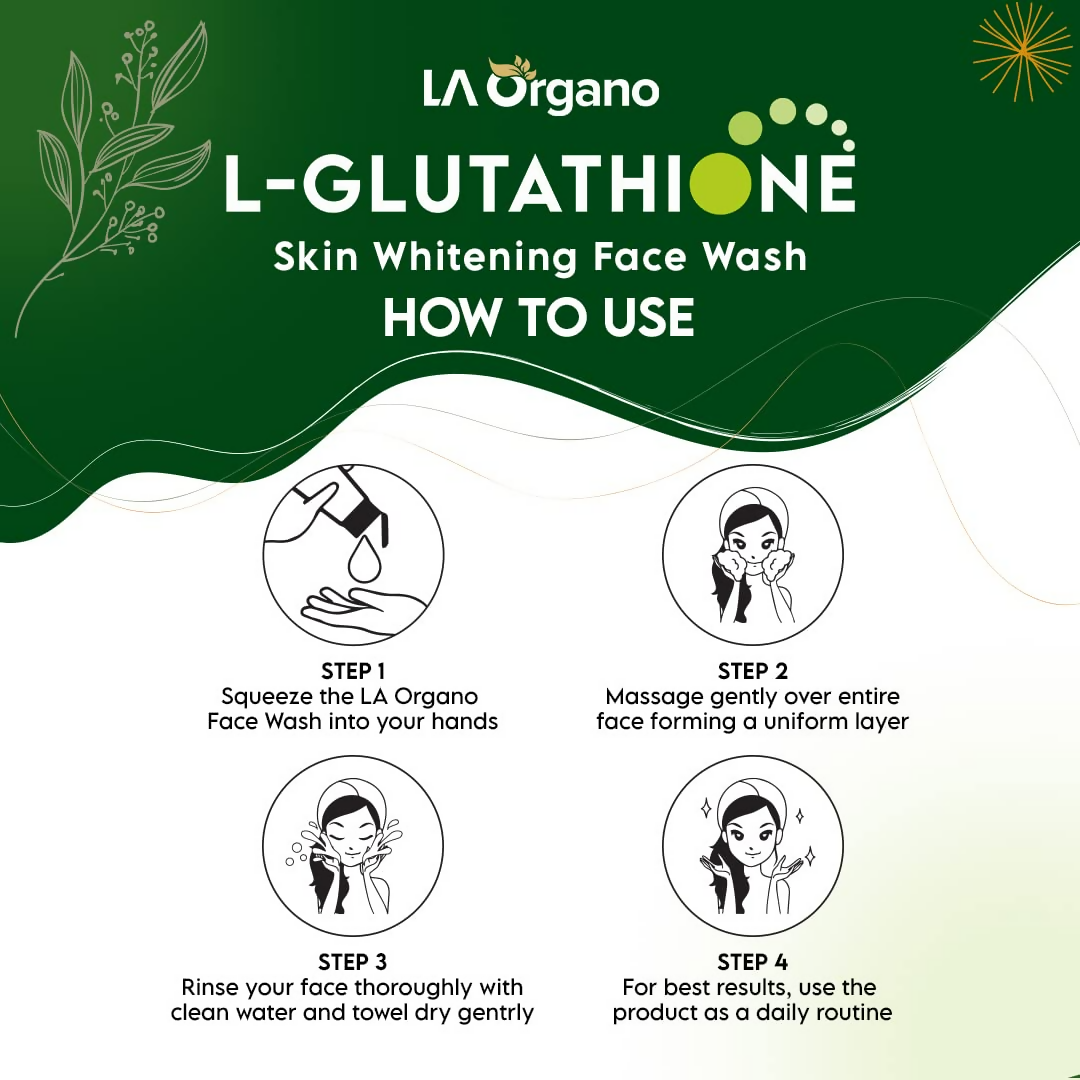 LA Organo Papaya Skin Whitening Cream and Glutathione Face Wash Combo - Grab2buy