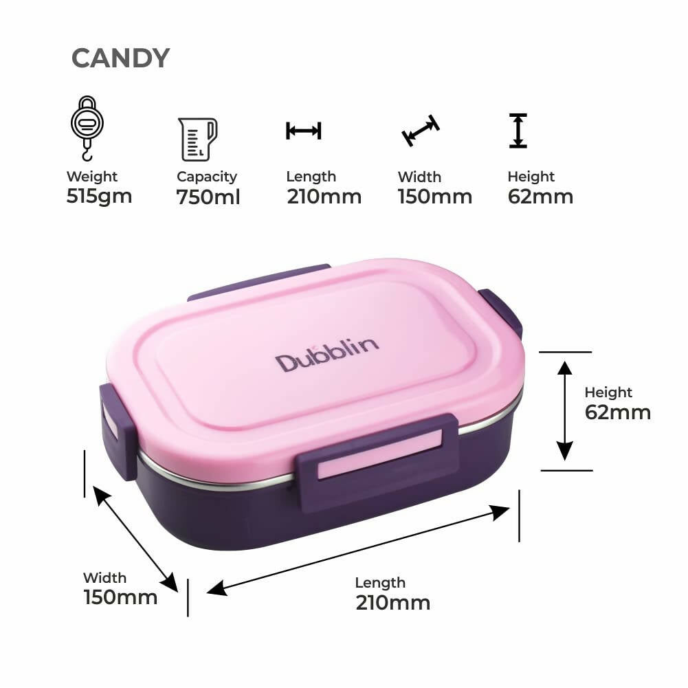 Dubblin Candy Stainless Steel Lunch Box - Grab2buy