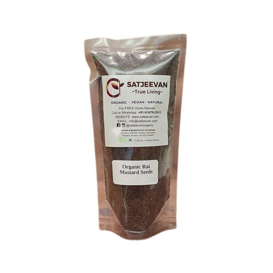 Satjeevan Organic Rai Mustard Seeds - Grab2buy