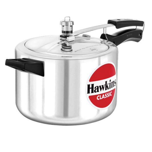 Hawkins Classic Pressure Cooker 5 Litre - Silver (CL50) Grab2Buy Hawkins Grab2Buy