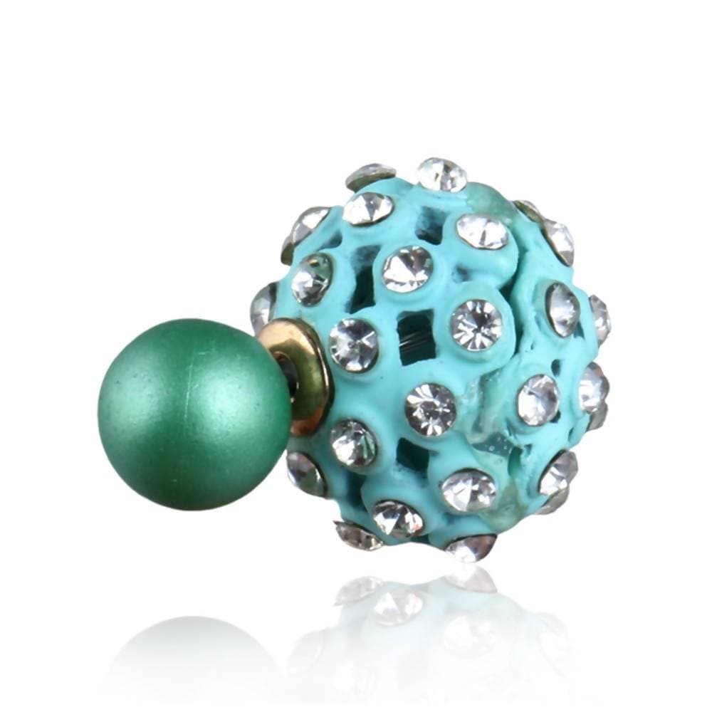 Trendoo Jewelry Gold Plated Stylish Blue Studs