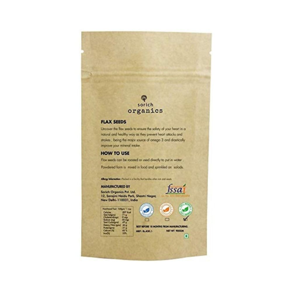 Sorich Organics Flax Seeds - Alsi Seeds - Grab2buy