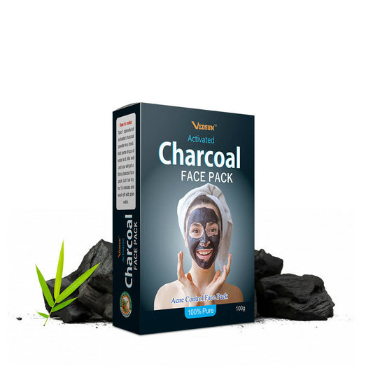 Vedsun Naturals Charcoal Face Pack Powder Grab2Buy Vedsun Grab2Buy
