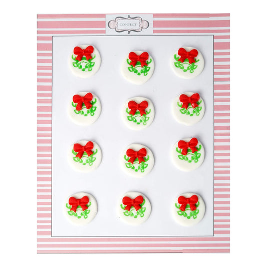 Confect Christmas Reindeer Green & Red | Edible Christmas Topper