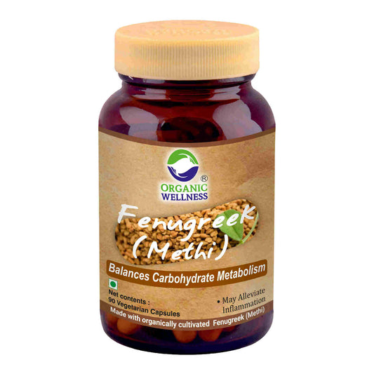 Organic Wellness Fenugreek (Methi) Vegetarian Capsules - Grab2buy