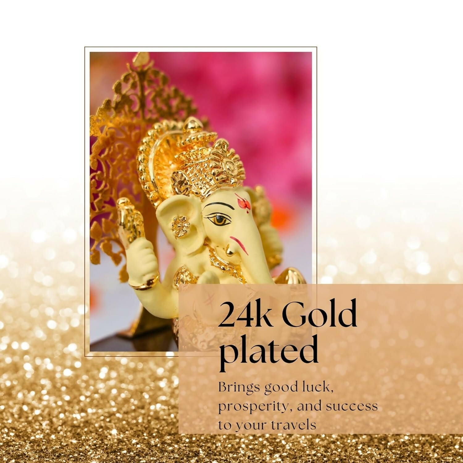 House Of Wemy Gold Plated Lord Kalpavrikshya Tree Ganesha Idol - Grab2buy