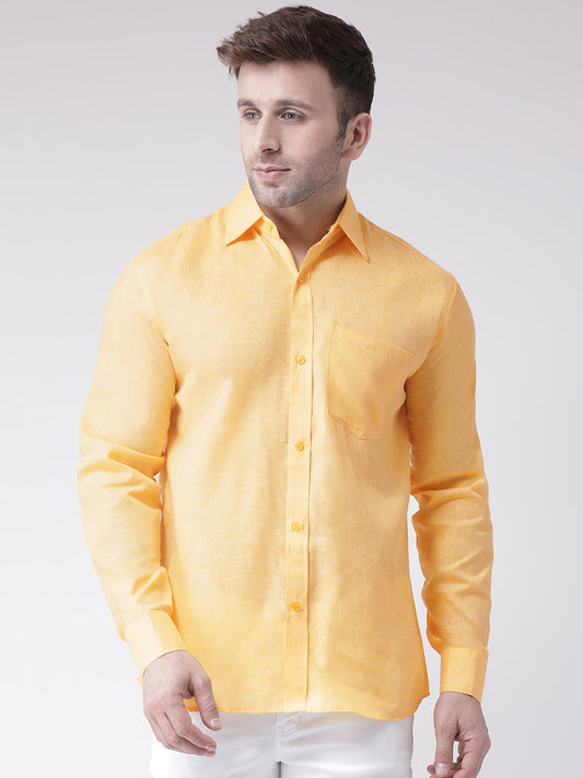 RIAG Yellow Men's Full Sleeves Shirt