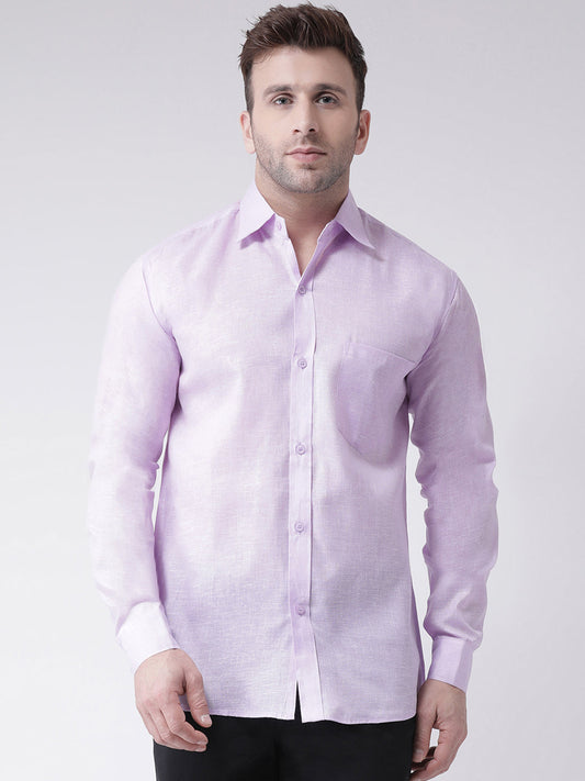RIAG Purple Men's Full Sleeves Shirt
