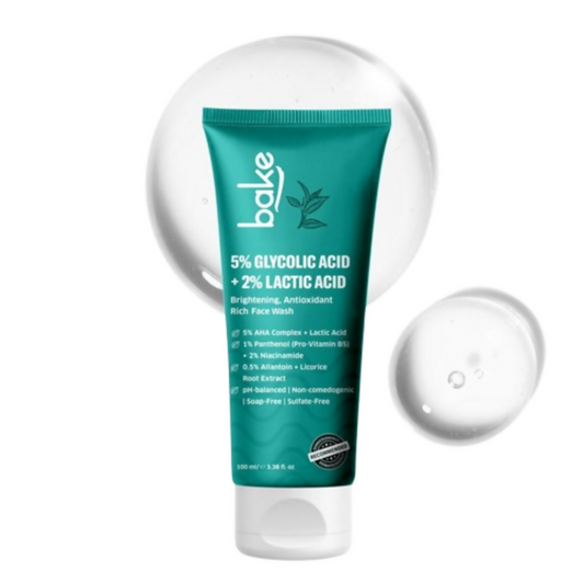 Bake 5% Glycolic Acid + 2% Lactic Acid Daily Face Wash Grab2Buy Bake Grab2Buy