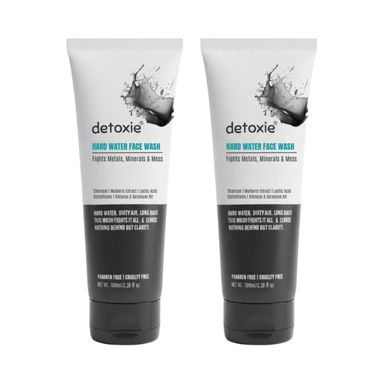 Detoxie Charcoal Hard Water Face Wash with Charcoal & Mulberry Extract