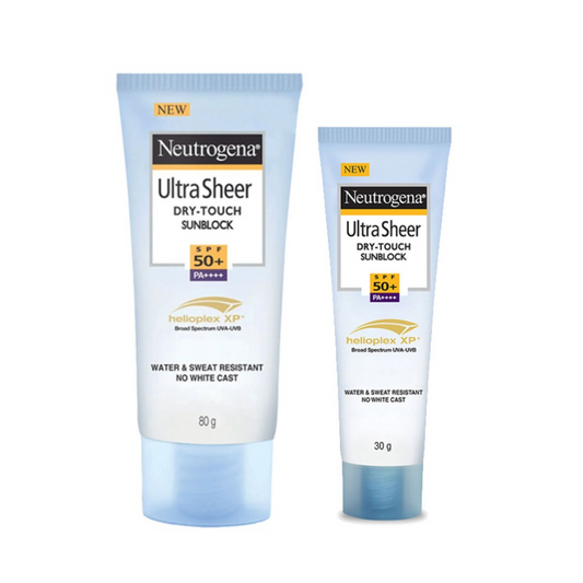 Neutrogena Ultrasheer SPF50+ PA+++ Ultra Light Face Sunscreen For Dry & Oily Skin Home+Travel Combo Grab2Buy Neutrogena Grab2Buy