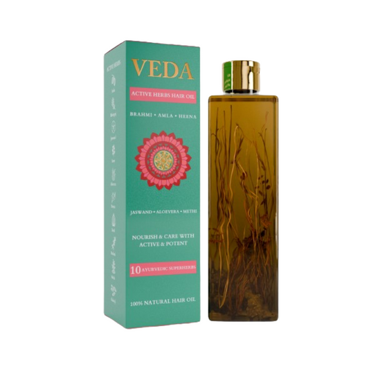 Veda Ayurvedic Cold Pressed Hair Oil - Ayurvedic Jadi Butis Infused Oil Grab2Buy Veda Grab2Buy