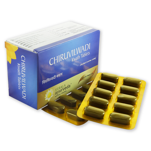 Kerala Ayurveda Chiruvilwadi Kwath Tablet – 60 Nos for Indigestion, Acidity, Gas