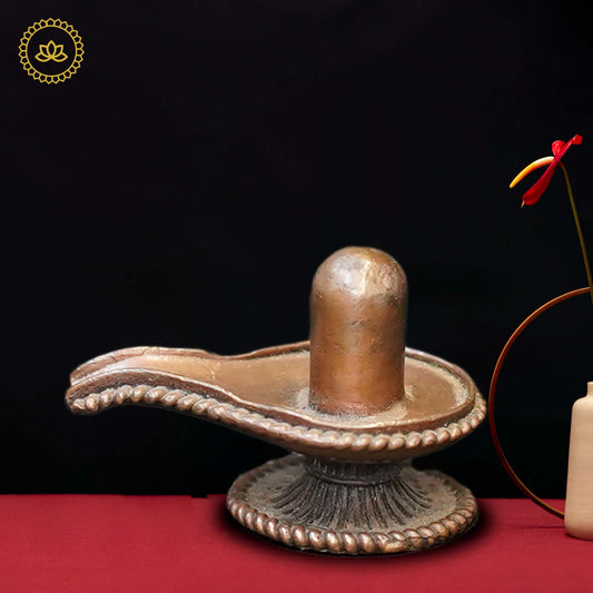 Copper Shiva Linga Idol - Grab2buy