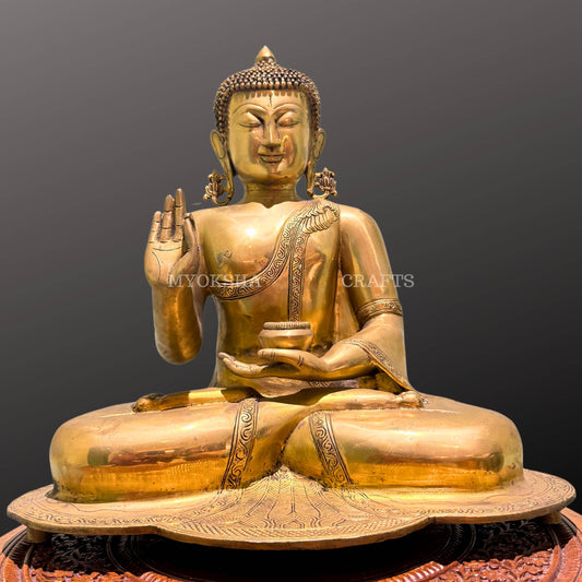 Brass Buddha Statue - Grab2buy
