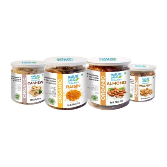Nature Land Organics Combo Pack of Dry Fruits