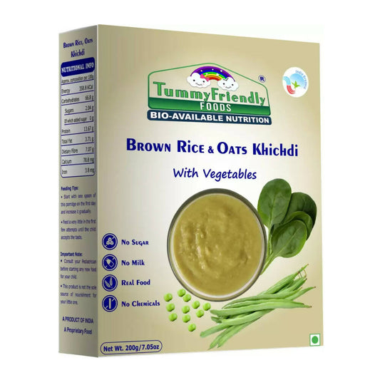 TummyFriendly Foods Organic Brown Rice, Oats Khichdi Mix for Toddler, 1 Year Grab2Buy TummyFriendly Foods Grab2Buy