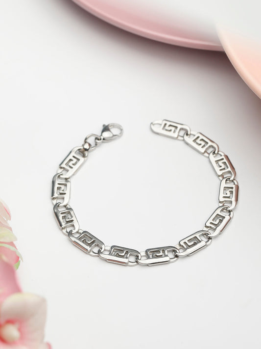 Priyaasi Women Contemparory Sliver Plated Link Bracelet | Grab2Buy