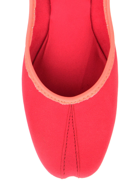 Desi Colour Women Indian Ethnic Footwear-Basic Suede -Pink