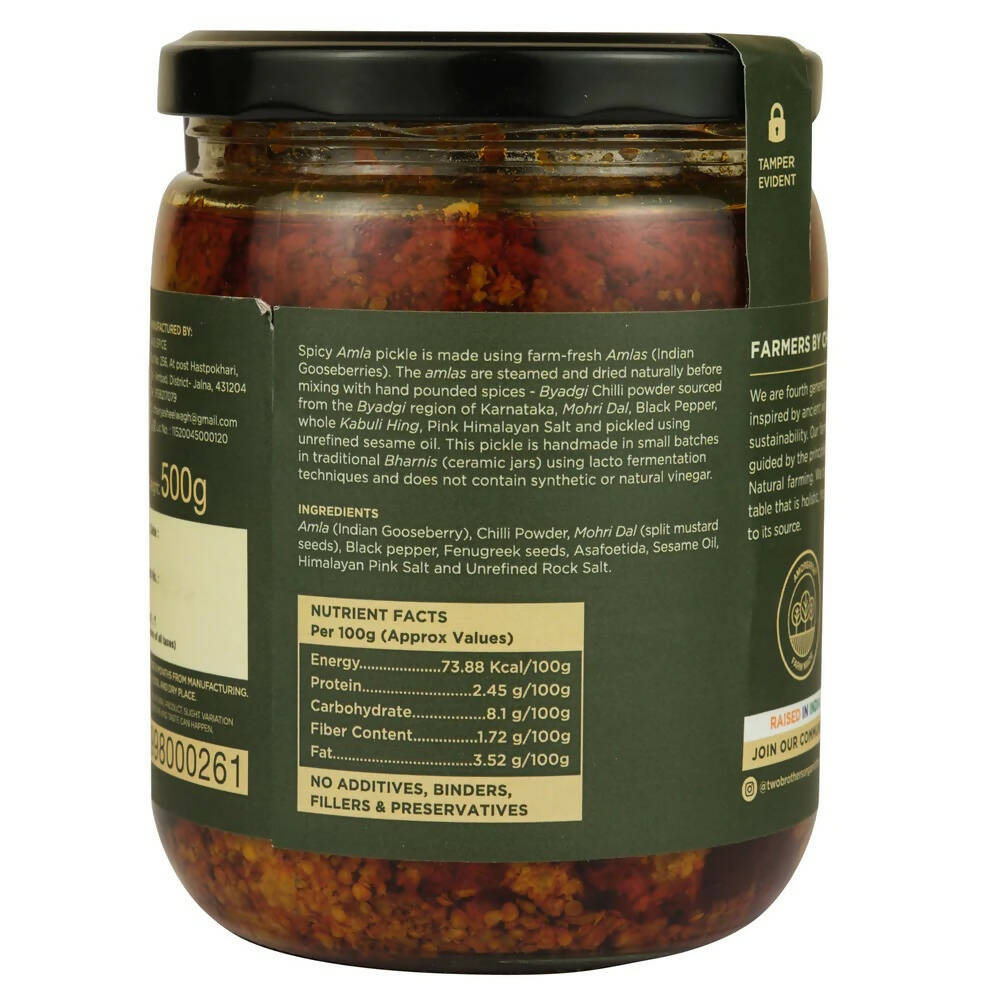 Two Brothers Organic Farms Spicy Amla Pickle - Distacart