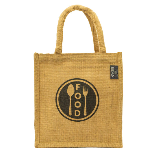 MiDazzle Jute Lunch Bag (With Zipper) JdJLB1402