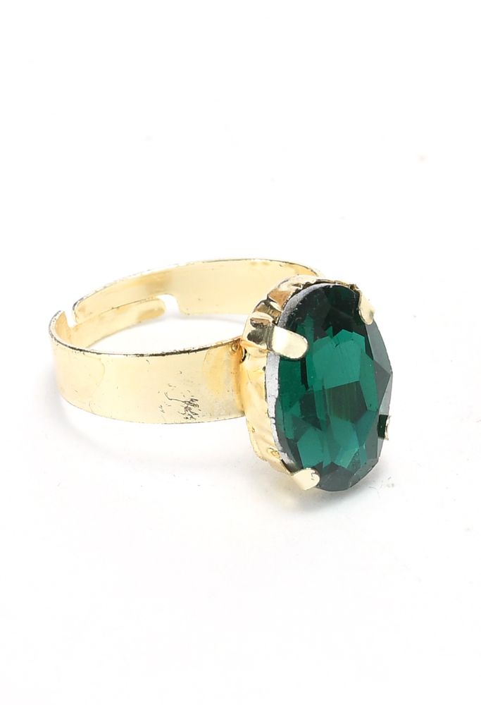Mominos Fashion Johar Kamal Gold-Plated Finish Stone Choker For Women (Green) - Grab2buy