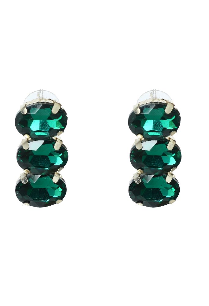 Mominos Fashion Johar Kamal Gold-Plated Finish Stone Choker For Women (Green) - Grab2buy