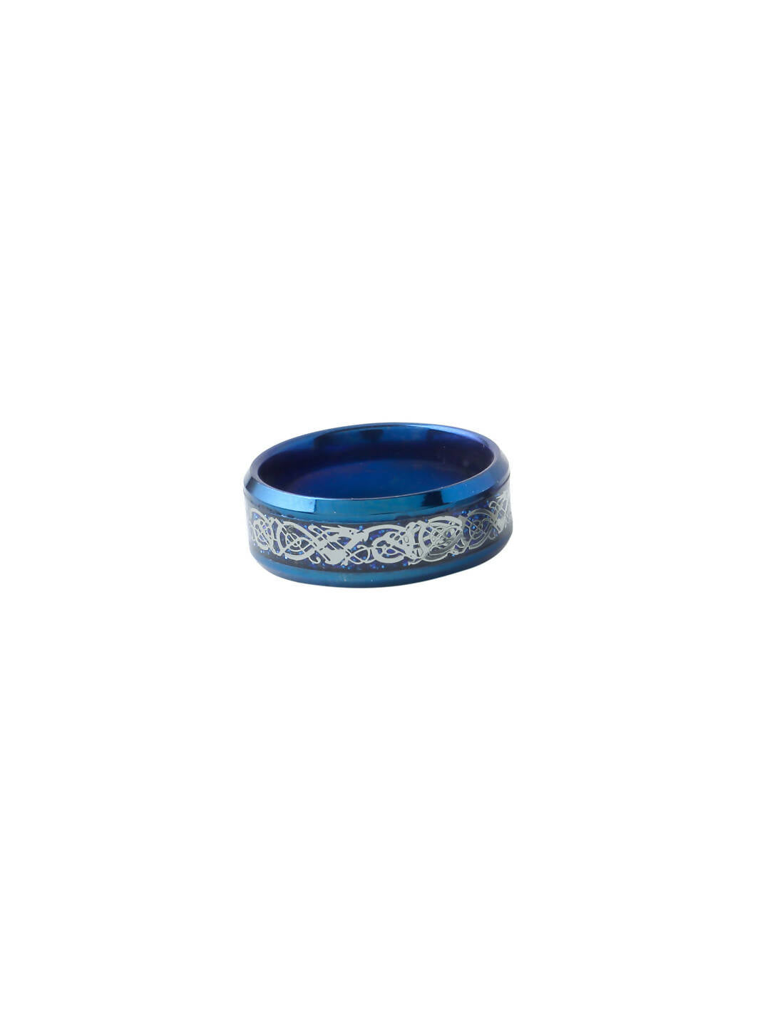 NVR Men's Rhodium-Plated Finger Ring - Grab2buy