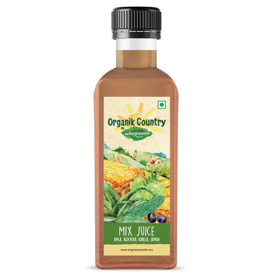 Wingreens Farms Mix juice (Amla, Aloe, Karela, Jamun) Grab2Buy Wingreens Farms Grab2Buy