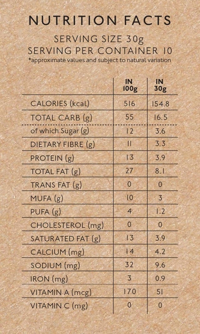 Nourish Organics Oats Granola ingredients