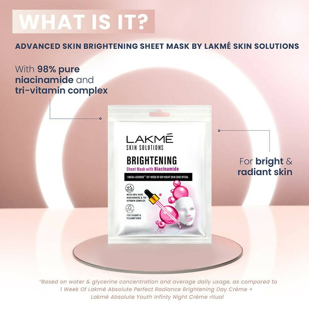 Lakme Skin Solutions Brightening Sheet Mask - Distacart