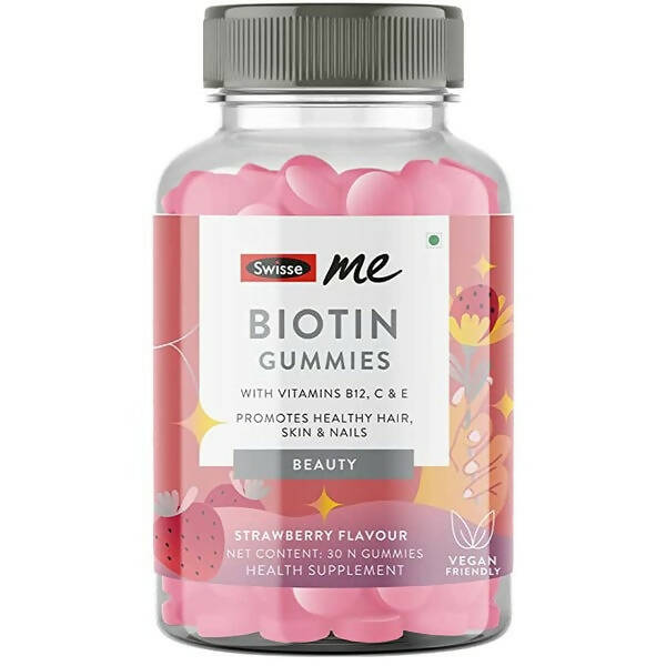 Swisseme Biotin Gummies With Vitamin B12, C & E For Healthy Hair & Nails - Grab2buy