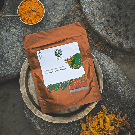Asavi Stonemade Lakadong Turmeric Powder - Grab2buy