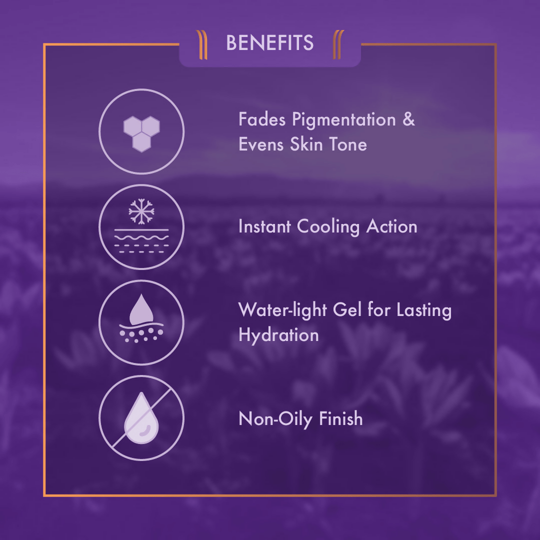 Ayuga Kashmiri Saffron Gel Moisturizer - Grab2buy