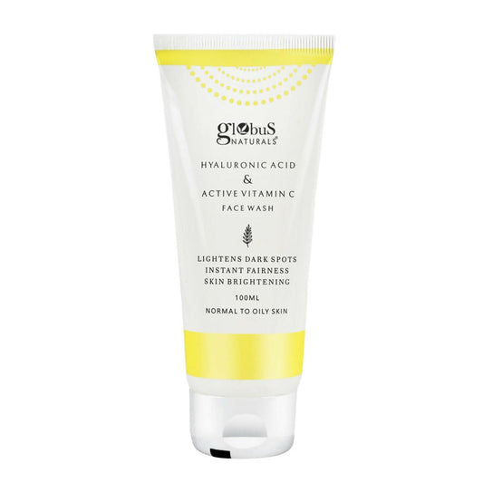 Globus Naturals Hyaluronic Acid & Vitamin C Face Wash | Swadesiicart