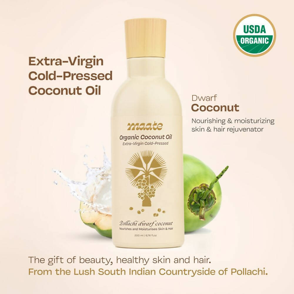 Maate Organic Coconut Oil | Extra Virgin Cold Pressed - Grab2buy