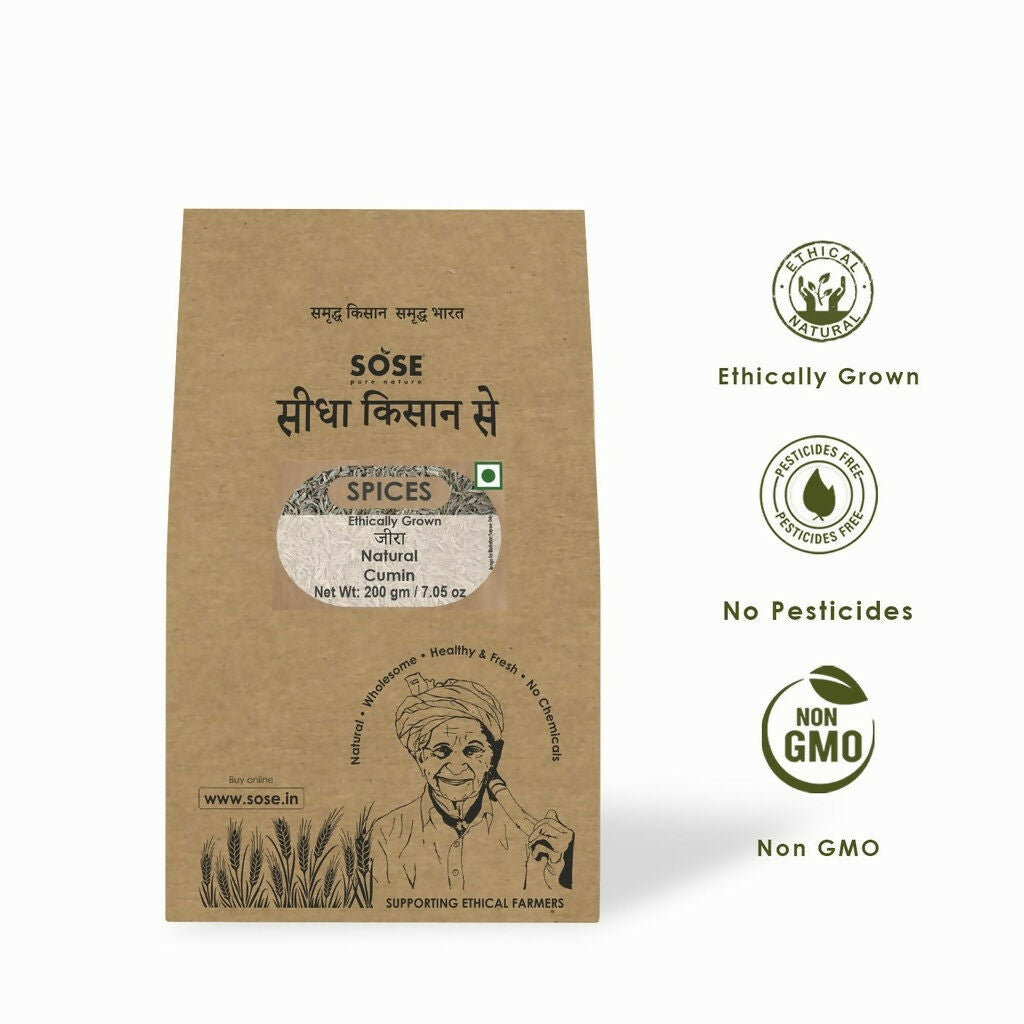 Gir Sidha Kisan Se Natural Cumin Whole (Jira) - Distacart