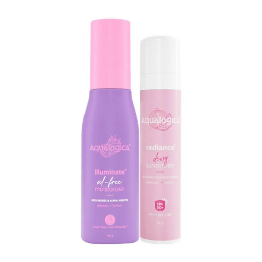 Aqualogica Radiance Sunscreen + Illuminate Oil Free Moisturiser Combo Grab2Buy Aqualogica Grab2Buy