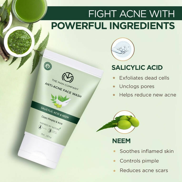 The Man Company Anti-Acne Face Wash - Distacart