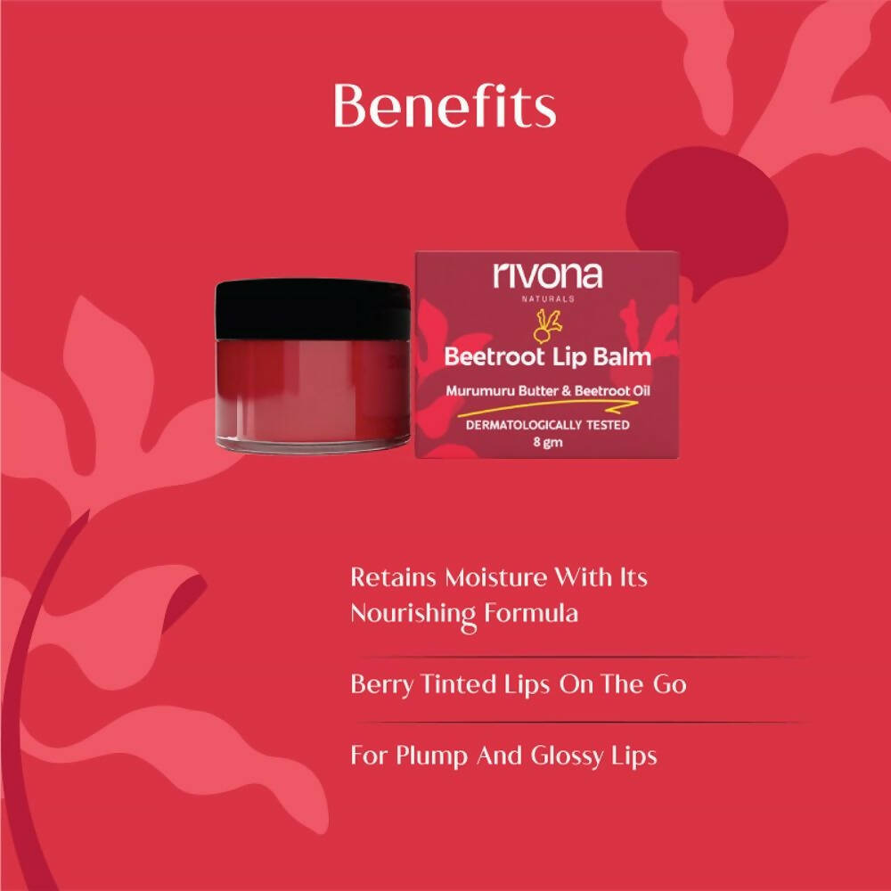 Rivona Naturals Beetroot Lip Balm - Grab2buy